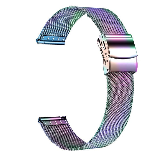 For Garmin Venu / Venu Sq / Forerunner 55 Milanese Watchband 20mm Stainless Steel Watch Strap - Multi-color