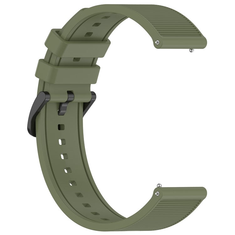 For Huawei Watch GT 4 / Garmin Venu 2 Watch Band 22mm Soft Silicone Wrist Strap - Official Green