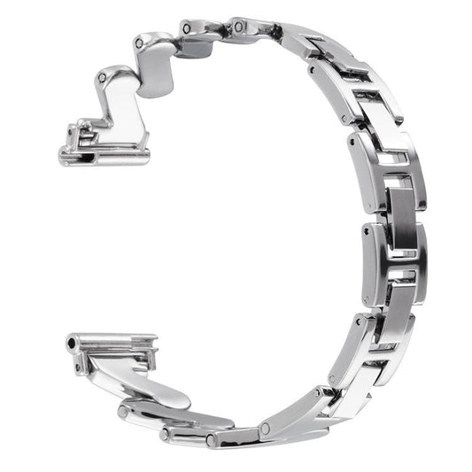 For Samsung Galaxy Watch3 45mm / Garmin Venu 3 Wristband 22mm Watch Strap Zinc Alloy - Silver