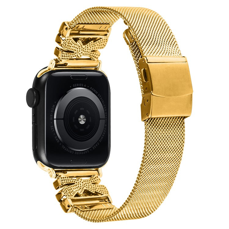 For Apple Watch 10 46mm / Ultra 2 / Ultra 49mm / 9 8 7 45mm / SE (2023) SE (2022) SE 6 5 4 44mm / 3 2 1 42mm Electroplating Watch Strap - Gold