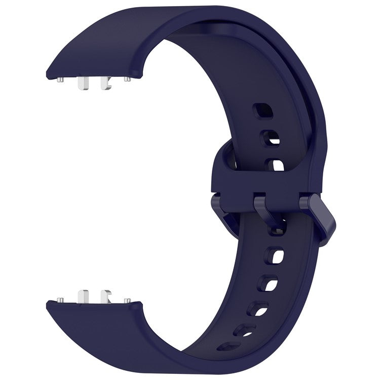 For Samsung Galaxy Fit3 (SM-R390) Watch Bracelet Soft Silicone Strap with Flat Buckle - Blue