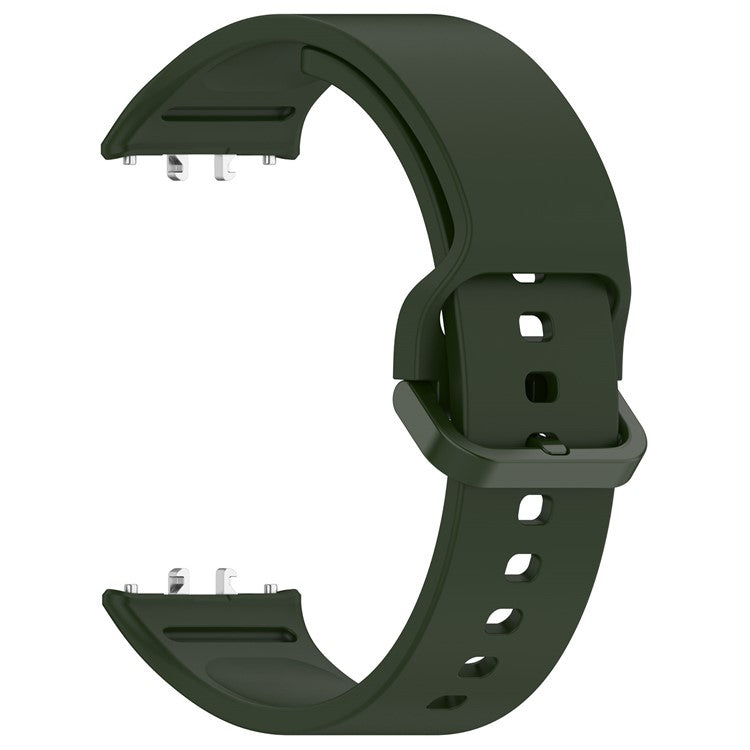 For Samsung Galaxy Fit3 (SM-R390) Watch Bracelet Soft Silicone Strap with Flat Buckle - Green