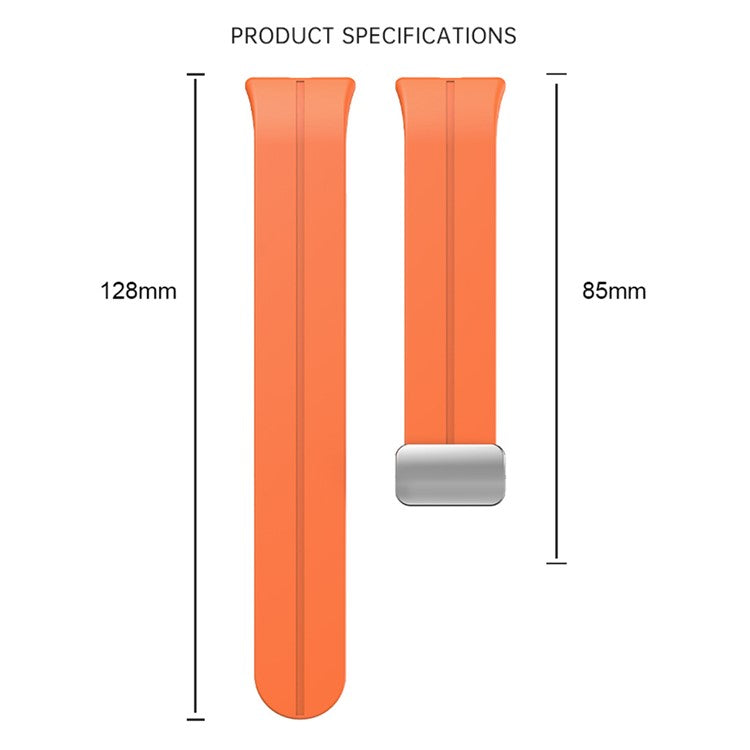 For Samsung Galaxy Fit3 Replacement Wrist Band Soft Silicone Watch Band with Magnetic Folding Buckle - Starlight