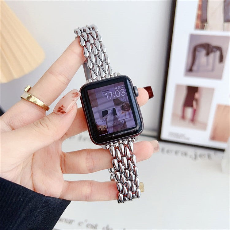 For Apple Watch 10 46mm / Ultra 2 / Ultra 49mm / 9 8 7 45mm / SE (2023) SE (2022) SE 6 5 4 44mm / 3 2 1 42mm Zinc Alloy Band - Silver