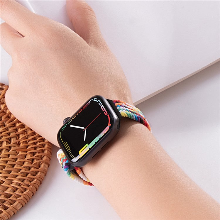 Watch Strap for Apple Watch Series 10 42mm / 9 8 7 41mm / SE (2023) SE (2022) SE 6 5 4 40mm / 3 2 1 38mm Watch Band with Magnetic Buckle - Crimson Cherry