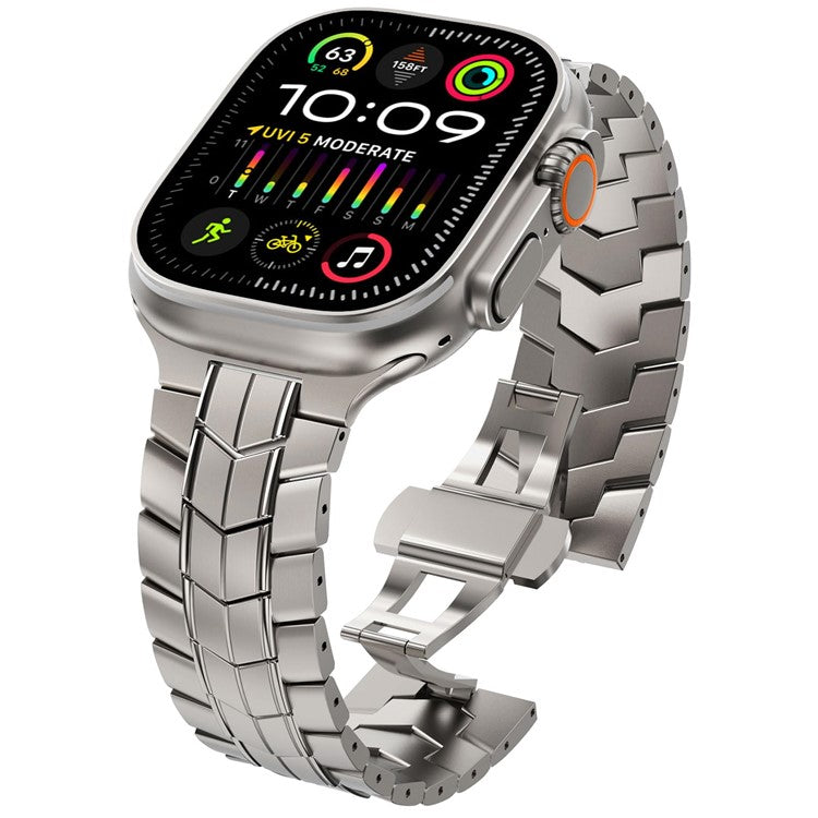 For Apple Watch Series 10 42mm / 9 8 7 41mm / SE (2023) SE (2022) SE 6 5 4 40mm / 3 2 1 38mm Watch Band Titanium Alloy Strap
