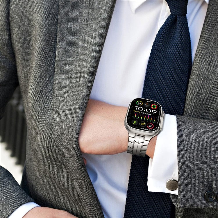 For Apple Watch Series 10 42mm / 9 8 7 41mm / SE (2023) SE (2022) SE 6 5 4 40mm / 3 2 1 38mm Watch Band Titanium Alloy Strap