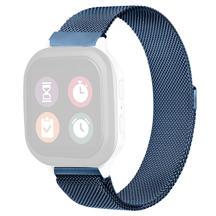 For Verizon GizmoWatch Disney Edition Stainless Steel Watch Band Magnetic Milanese Mesh Strap - Dark Blue
