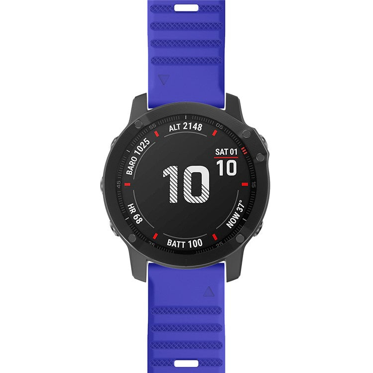 KALEBOL KLB-AWGJ-001 For Garmin Fenix 7X / 7X Pro Silicone Watch Band 26mm Concave Dot Wrist Strap - Sapphire