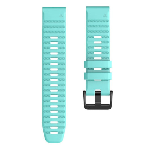 KALEBOL KLB-AWGJ-001 For Garmin Fenix 7X / 7X Pro Silicone Watch Band 26mm Concave Dot Wrist Strap - Light Green