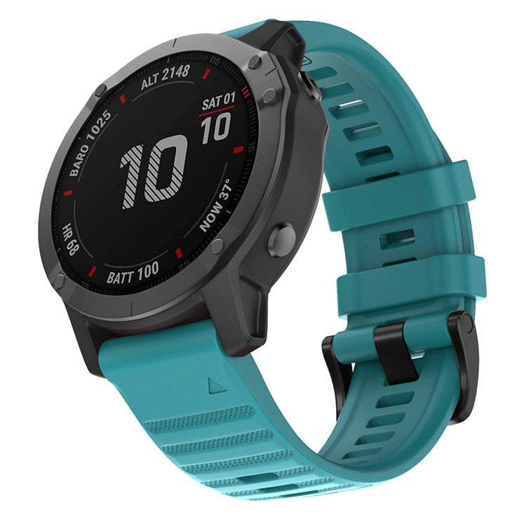 KALEBOL KLB-AWGJ-001 For Garmin Fenix 7 / 7 Pro 22mm Watch Band Concave Dot Silicone Strap - Green
