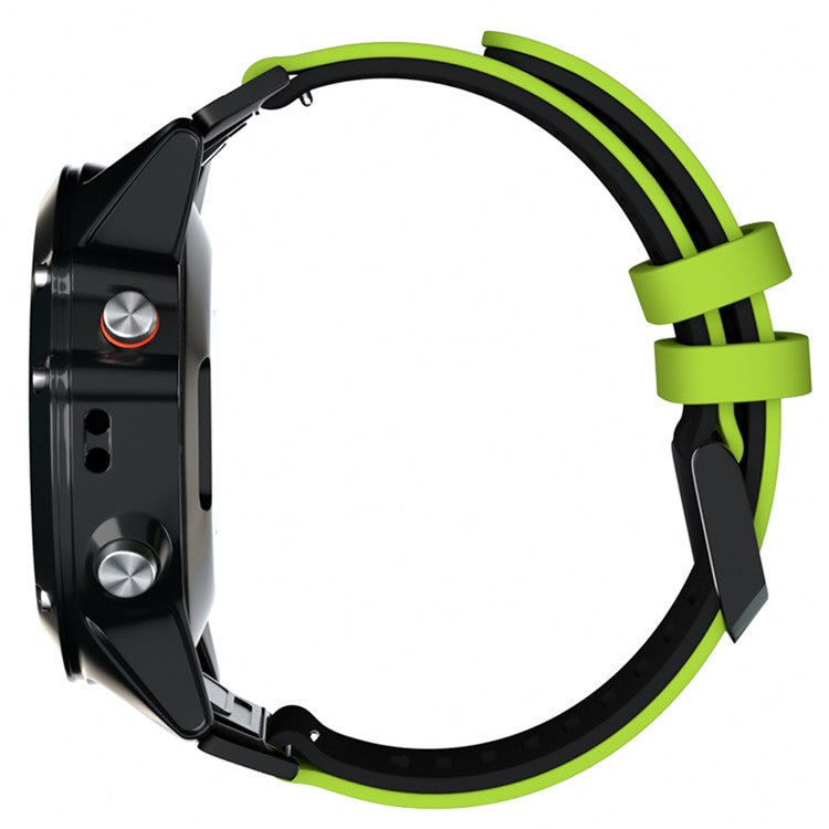 KALEBOL KLB-SSSCGJ-001 For Garmin Fenix 7  /  7 Pro Watch Bracelet QuickFit 22mm Strap with Dual Color Design - Lime+Black