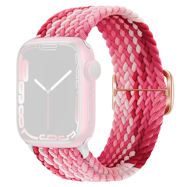 KALEBOL Watch Band For Apple Watch Series 10 42mm / 9 8 7 41mm / SE (2023) SE (2022) SE 6 5 4 40mm / 3 2 1 38mm Nylon Strap - Strawberry Red