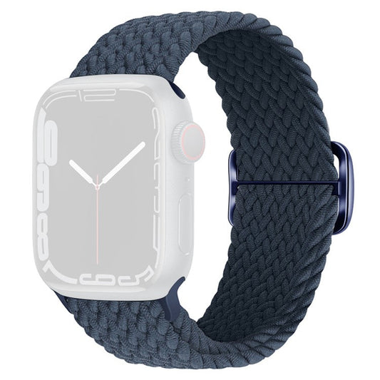 KALEBOL Watch Band For Apple Watch Series 10 42mm / 9 8 7 41mm / SE (2023) SE (2022) SE 6 5 4 40mm / 3 2 1 38mm Nylon Strap - Deep Blue
