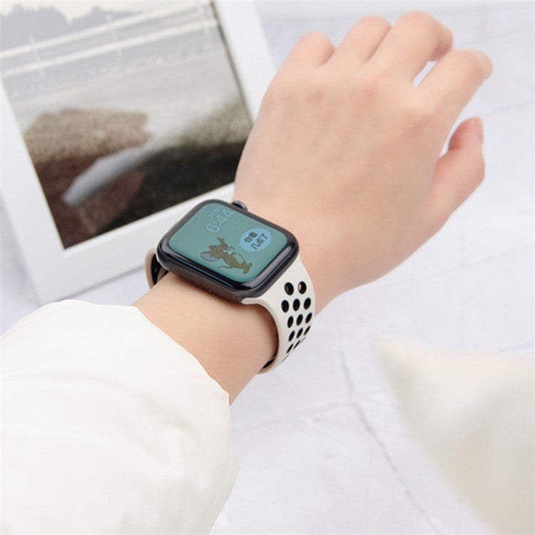 KALEBOL S / M For Apple Watch 10 46mm / Ultra 2 / Ultra 49mm / 9 8 7 45mm / SE (2023) SE (2022) SE 6 5 4 44mm / 3 2 1 42mm Strap - Dark Blue+Yellow