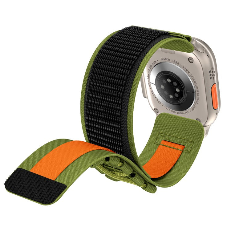 KALEBOL KLB-MSTNL-001 For Apple Watch 10 46mm / Ultra 2 / Ultra 49mm / 9 8 7 45mm / SE (2023) SE (2022) SE 6 5 4 44mm / 3 2 1 42mm Nylon Watch Strap - Green
