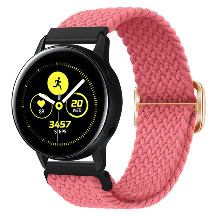 KALEBOL KLB-BZNL-001 For Samsung Galaxy Watch6 Classic 43mm / 47mm Watch Band 20mm Nylon Replacement Strap - Pink