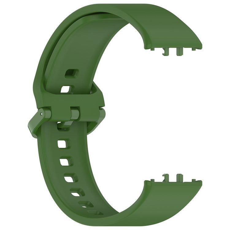 For Samsung Galaxy Fit3 Flexible Watch Strap Silicone Band Wrist Bracelet - Army Green