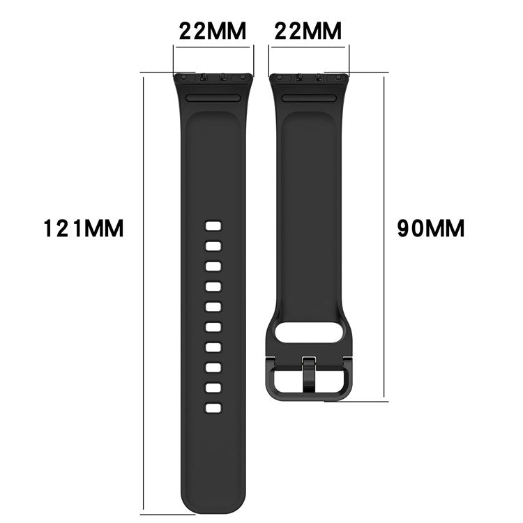 For Samsung Galaxy Fit3 Flexible Watch Strap Silicone Band Wrist Bracelet - Dark Grey