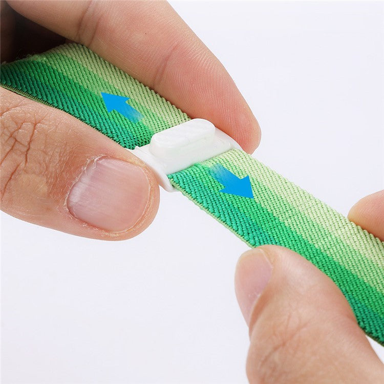 Watch Band For Apple Watch Series 10 42mm / 9 8 7 41mm / SE (2023) SE (2022) SE 6 5 4 40mm / 3 2 1 38mm Elastic Nylon Strap - Plaid Brown