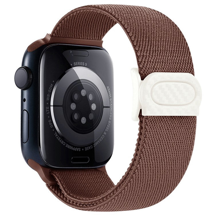 For Apple Watch 10 46mm / Ultra 2 / Ultra 49mm / 9 8 7 45mm / SE (2023) SE (2022) SE 6 5 4 44mm / 3 2 1 42mm Nylon Watch Strap - Smoke Purple