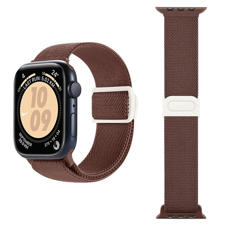For Apple Watch 10 46mm / Ultra 2 / Ultra 49mm / 9 8 7 45mm / SE (2023) SE (2022) SE 6 5 4 44mm / 3 2 1 42mm Nylon Watch Strap - Smoke Purple