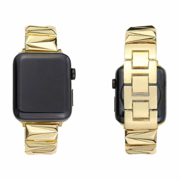 For Apple Watch 10 46mm / Ultra 2 / Ultra 49mm / 9 8 7 45mm / SE (2023) SE (2022) SE 6 5 4 44mm / 3 2 1 42mm Aluminium Alloy Watch Band  - Gold
