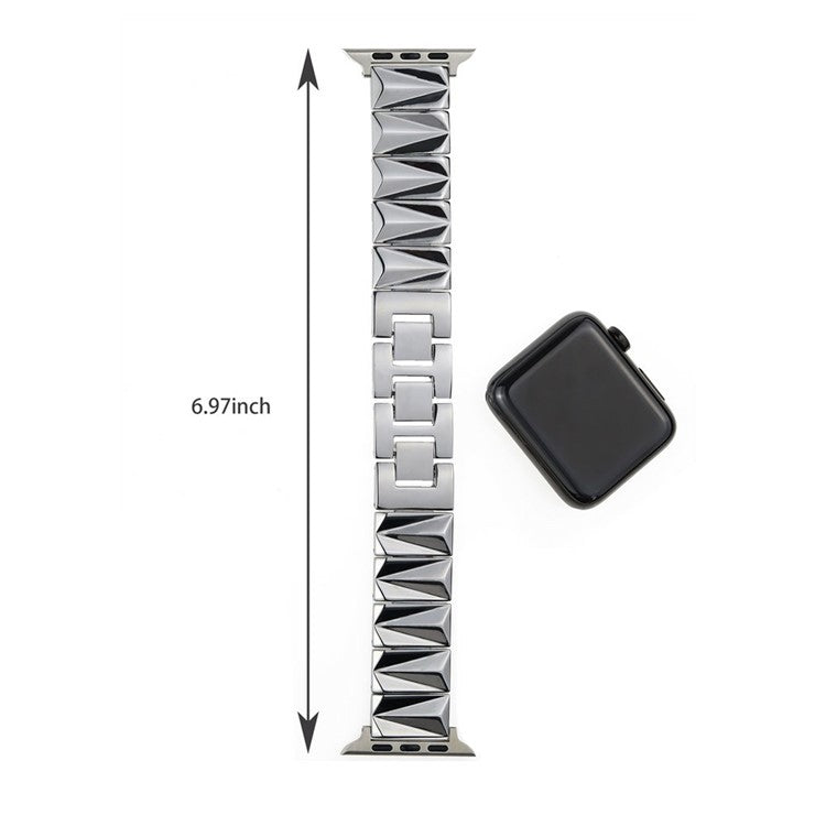 For Apple Watch 10 46mm / Ultra 2 / Ultra 49mm / 9 8 7 45mm / SE (2023) SE (2022) SE 6 5 4 44mm / 3 2 1 42mm Aluminium Alloy Watch Band  - Gold