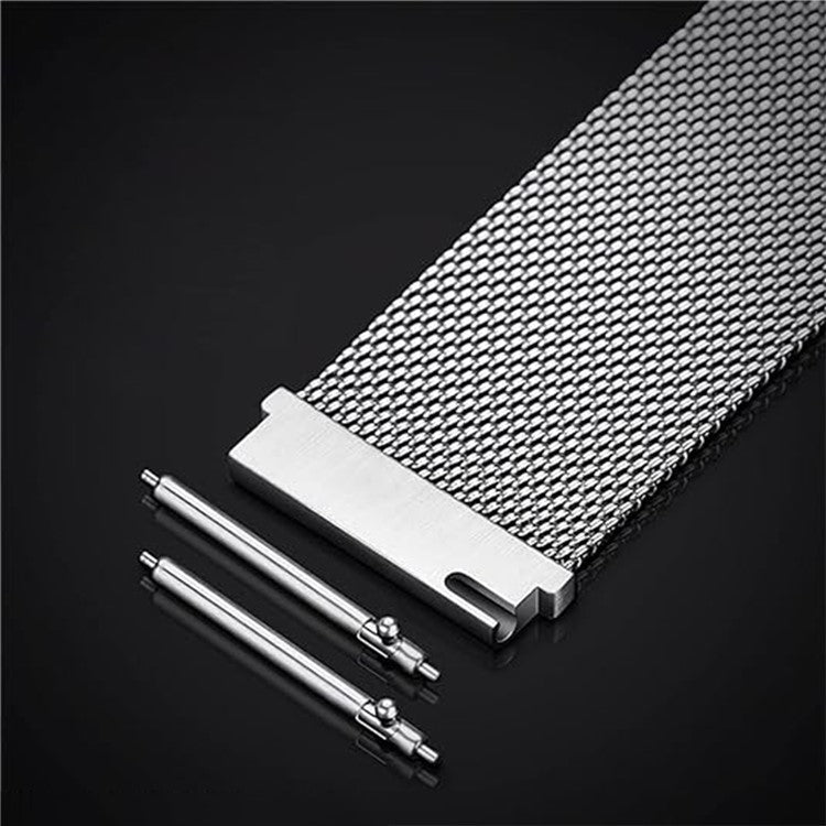 For Samsung Galaxy Watch3 45mm / Xiaomi Watch Color / Huawei Watch Ultimate Magnetic 22mm Milanese Watch Band - Black