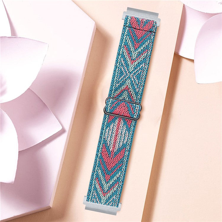 For Verizon GizmoWatch 2 Replacement Nylon Watch Strap Jacquard Elastic Wrist Band - Style K