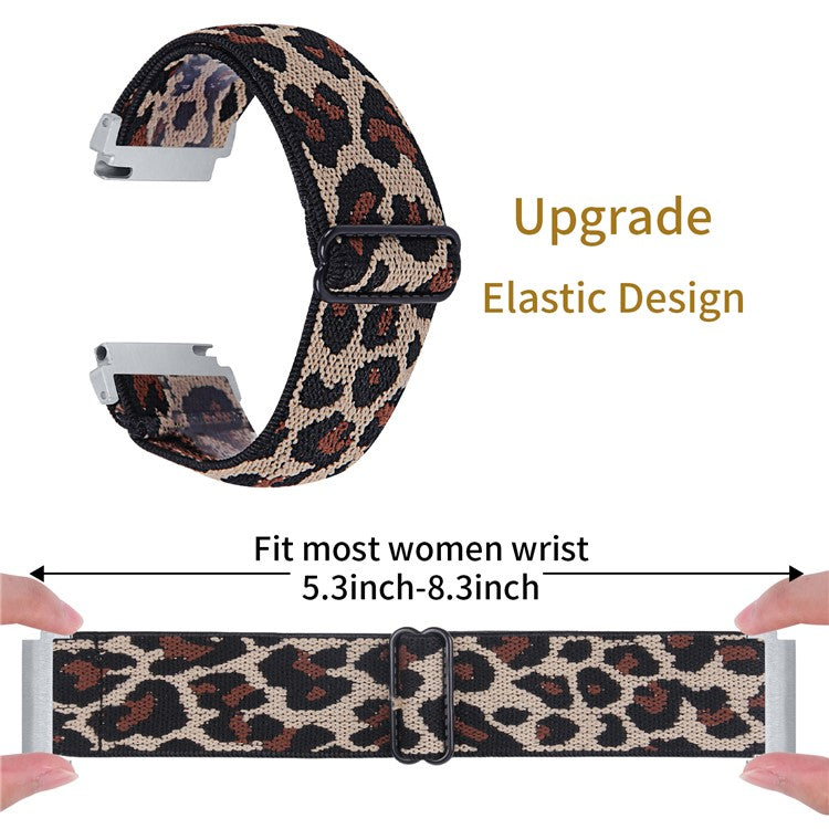 For SyncUP Kids Watch Jacquard Elastic Nylon Strap Adjustable Smartwatch Band - Style A