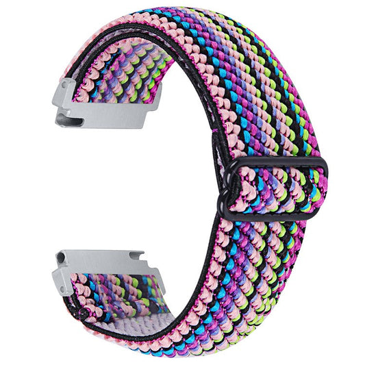 For SyncUP Kids Watch Jacquard Elastic Nylon Strap Adjustable Smartwatch Band - Style E