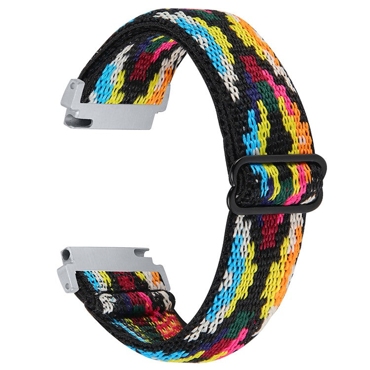 For SyncUP Kids Watch Jacquard Elastic Nylon Strap Adjustable Smartwatch Band - Style L