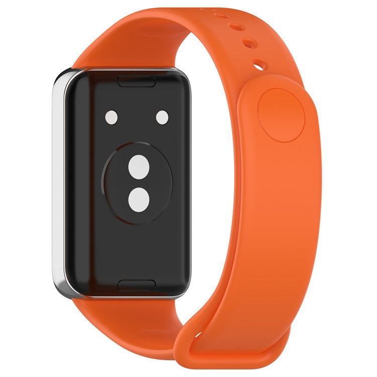 For Honor Band 9 Silicone Watch Strap Replacement Wrist Band - Orange