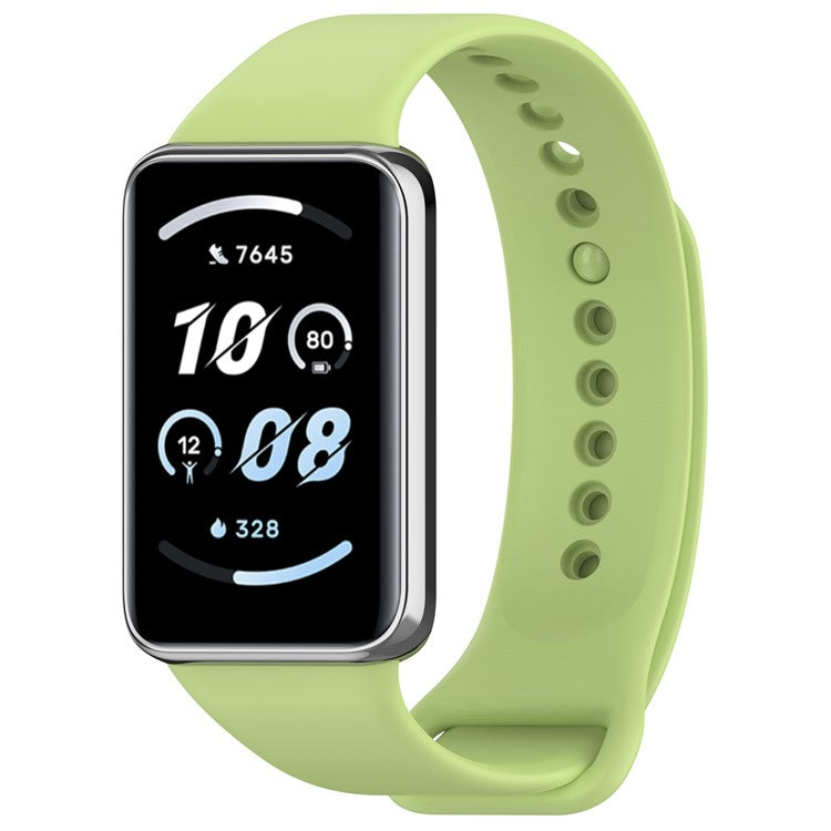 For Honor Band 9 Silicone Watch Strap Replacement Wrist Band - Lime