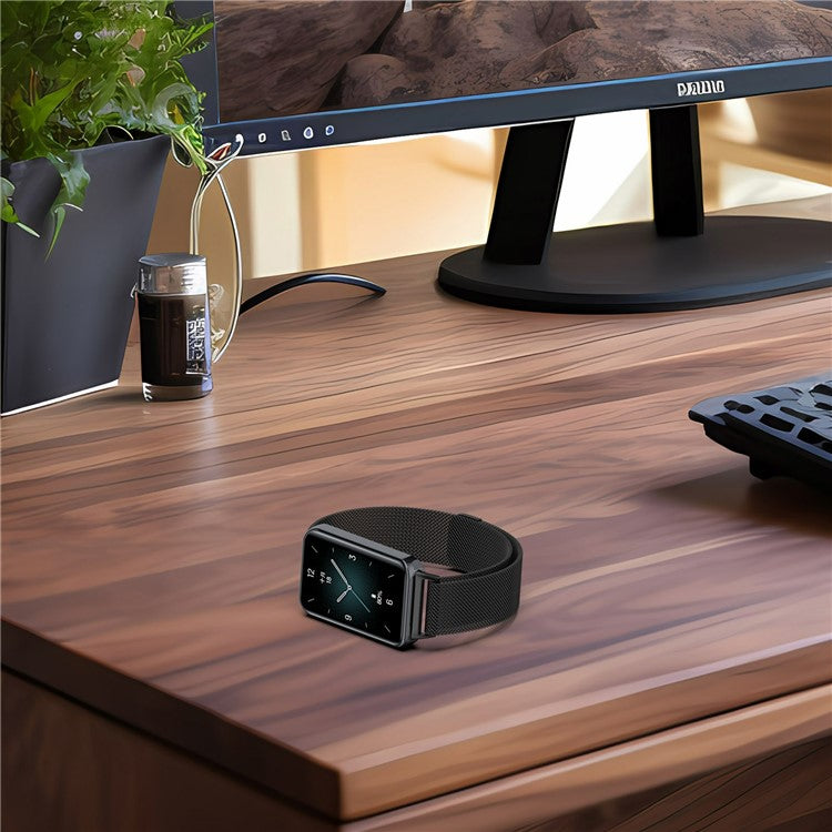 For Honor Band 9 Milanese Smartwatch Strap Metal Bracelet - Rose Gold