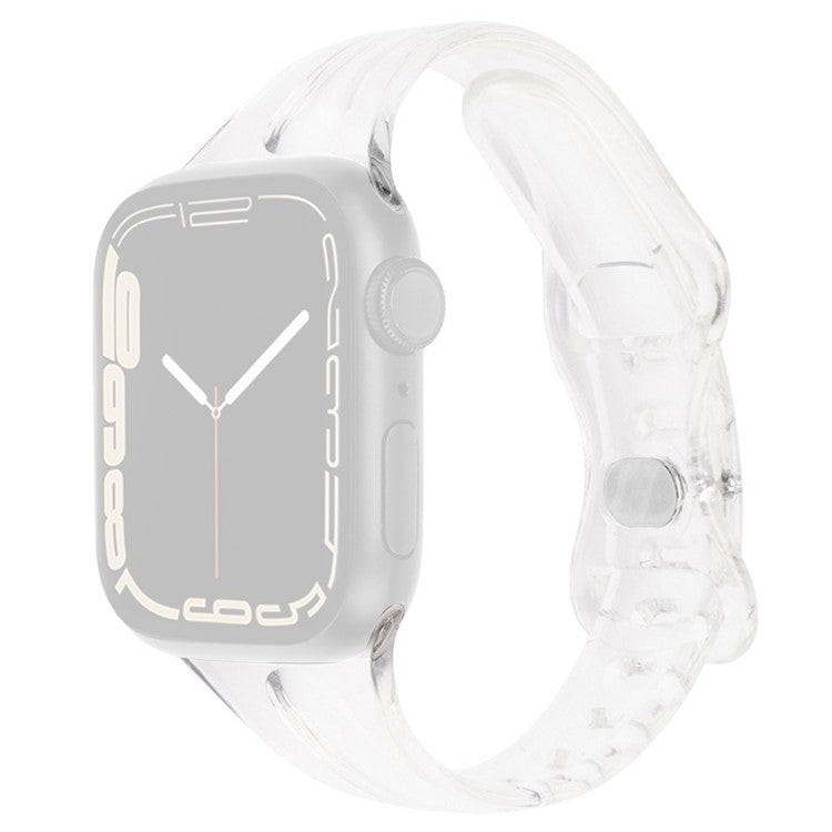 Watch Band For Apple Watch Series 10 42mm / 9 8 7 41mm / 6 5 4 SE (2022) SE (2023) SE 40mm / 3 2 1 38mm TPU Adjustable Strap - Transparent