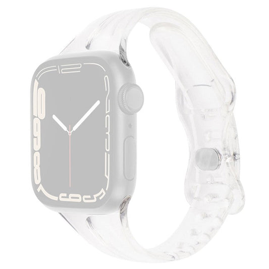 Watch Band For Apple Watch Series 10 42mm / 9 8 7 41mm / 6 5 4 SE (2022) SE (2023) SE 40mm / 3 2 1 38mm TPU Adjustable Strap - Transparent