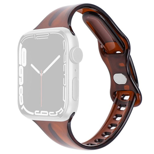 Watch Band For Apple Watch Series 10 42mm / 9 8 7 41mm / 6 5 4 SE (2022) SE (2023) SE 40mm / 3 2 1 38mm TPU Adjustable Strap - Brown