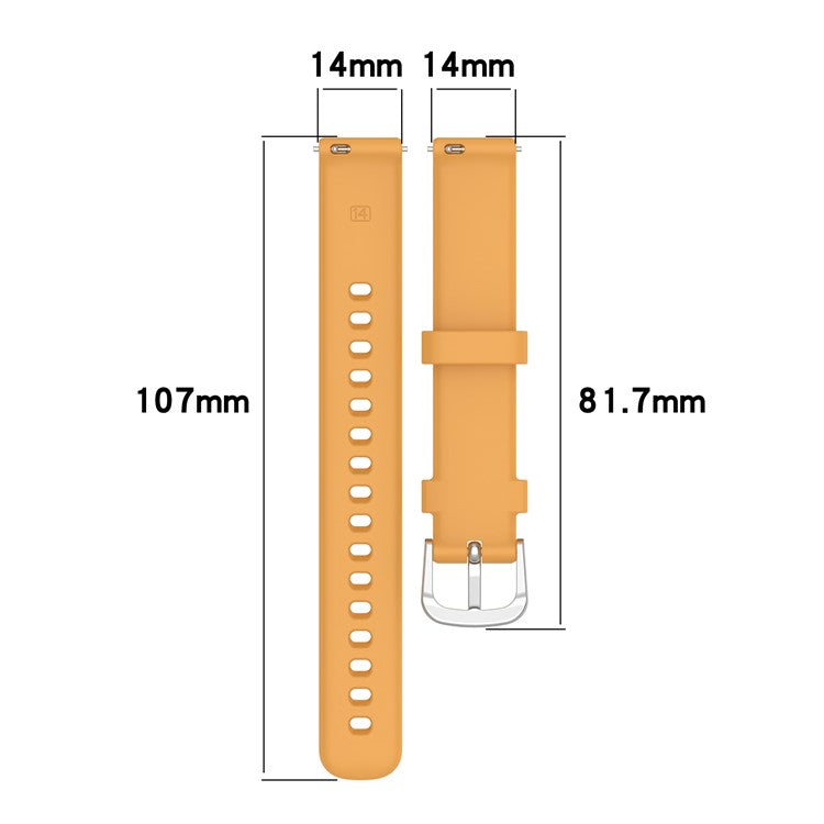 For Garmin Lily 2 Active / Lily 2 Smart Watch Strap Replacement Adjustable Silicone Band - Purple