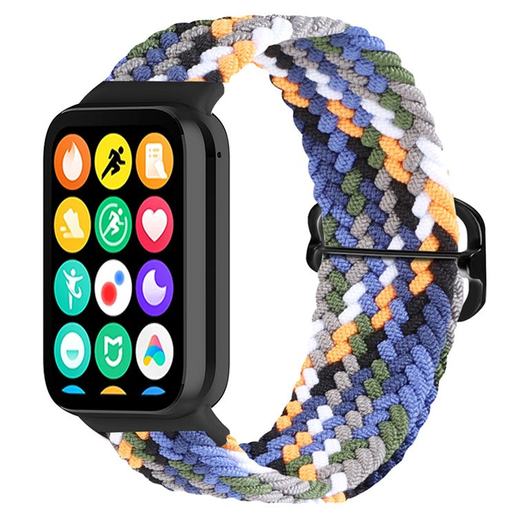 For Xiaomi Redmi Watch 4 Braided Band Adjustable Replacement Nylon Watch Strap - Denim