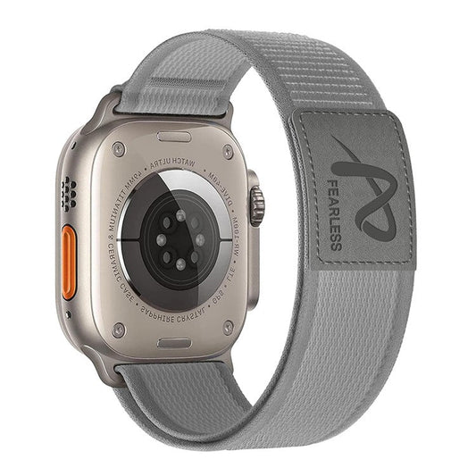 For Apple Watch 10 46mm / Ultra 2 / Ultra 49mm / 9 8 7 45mm / SE (2023) SE (2022) SE 6 5 4 44mm / 3 2 1 42mm Nylon Watch Band - Grey