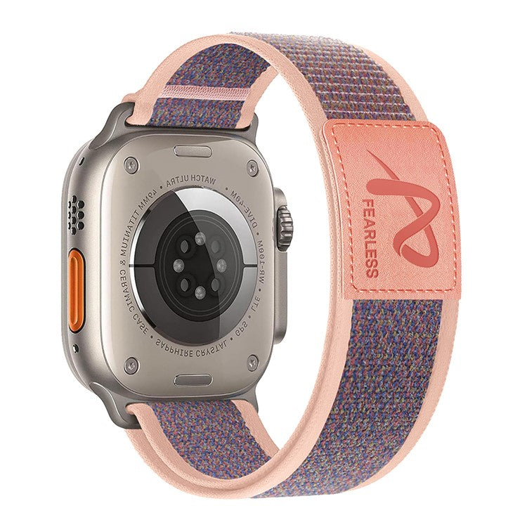 For Apple Watch 10 46mm / Ultra 2 / Ultra 49mm / 9 8 7 45mm / SE (2023) SE (2022) SE 6 5 4 44mm / 3 2 1 42mm Nylon Watch Band - Pink