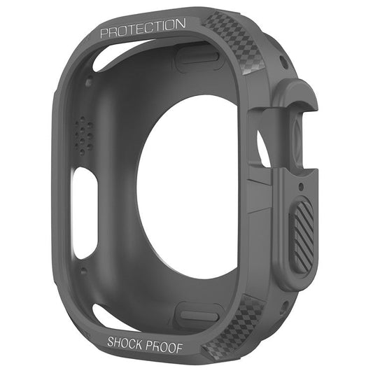 For Apple Watch Ultra 49mm TPU Shockproof Frame Shell Watch Bumper Protective Cover - Elegant Black