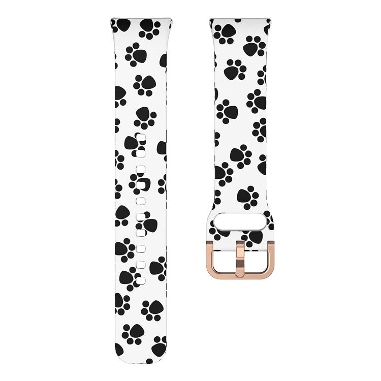 For Samsung Galaxy Fit3 Pattern Printing Silicone Strap Replacement Watch Band - Cat Paw