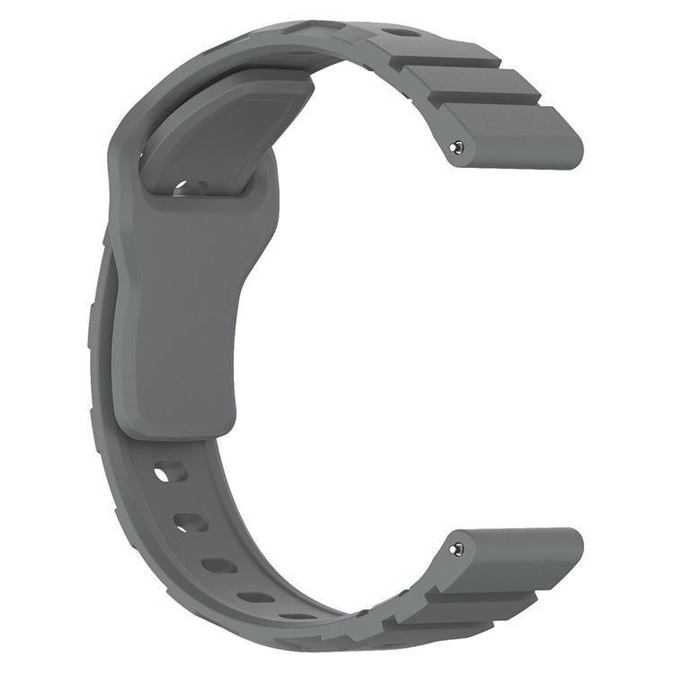 For Huawei Watch GT 4 46mm / 4 Pro / 4 41mm Silicone Watch Strap 22mm Armour Watch Band Replacement - Space Gray