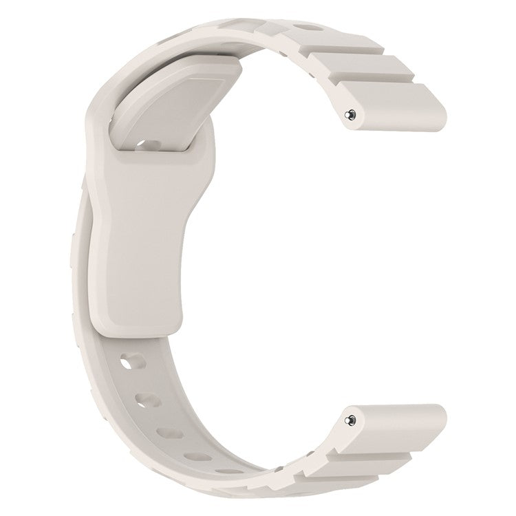 For Huawei Watch GT 3 42mm / GT 3 Pro 43mm Silicone Band 20mm Armour Watch Strap Replacement - Starlight