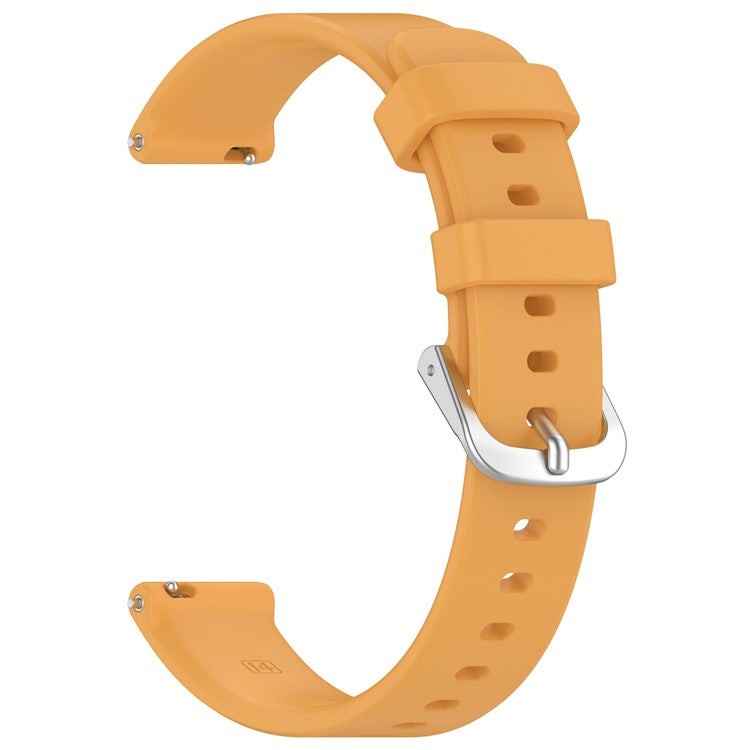 For Garmin Lily 2 Silicone Watch Bands 14mm Waterproof Soft Replacement Straps - Yellow