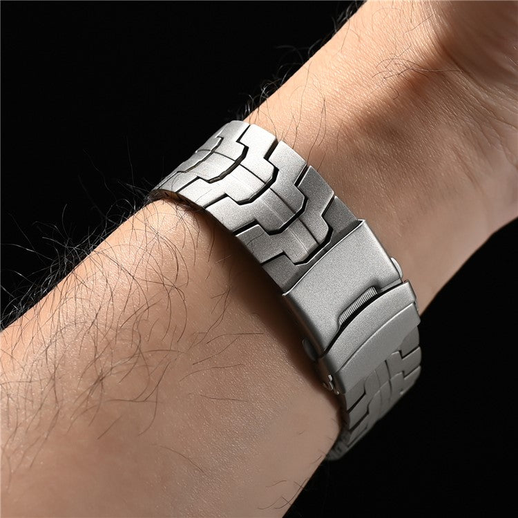 For Huawei Watch GT 4 / GT 3 / GT 2 46mm Replacement Strap 22mm Metal Watch Band - Titanium