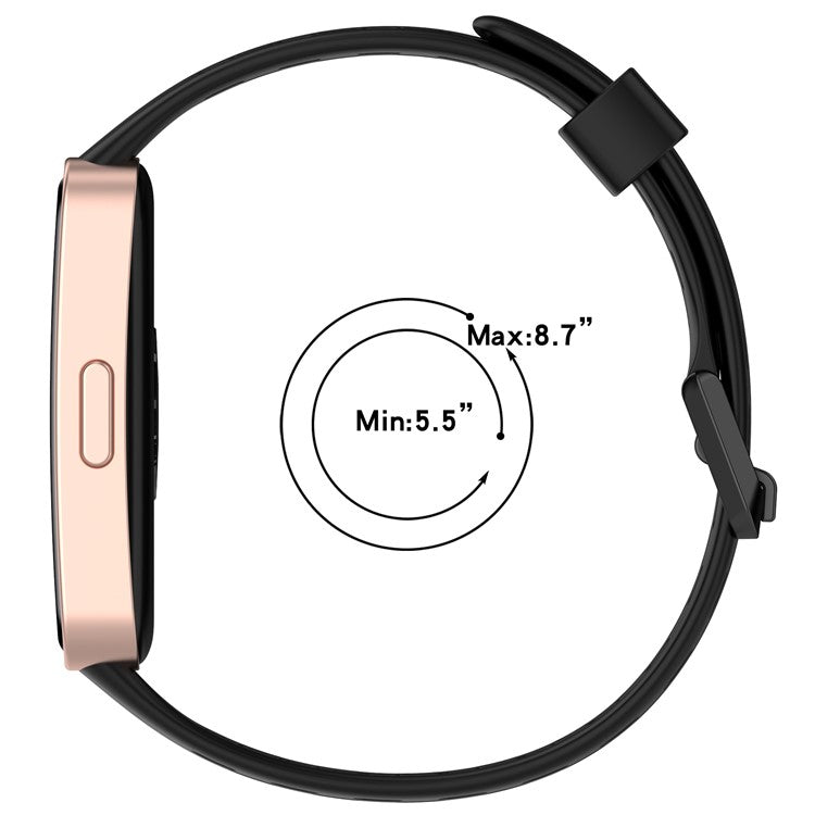 For Huawei Band 9 / 9 NFC / 8 / 8 NFC Replacement Band Adjustable Silicone Watch Strap - Dark Purple